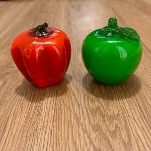 Murano style vintage glass decor